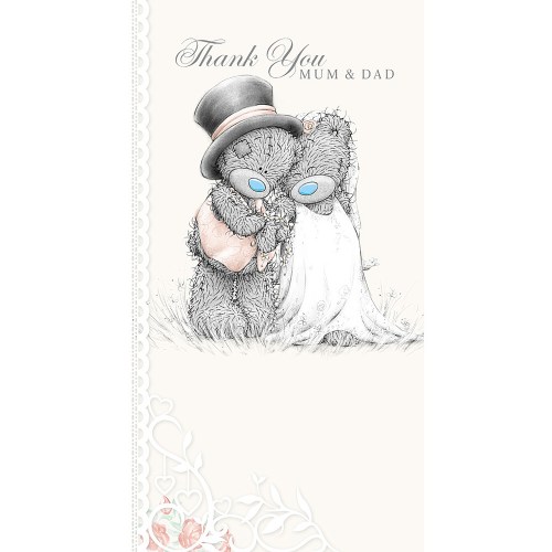 thank you mum and dad wedding card